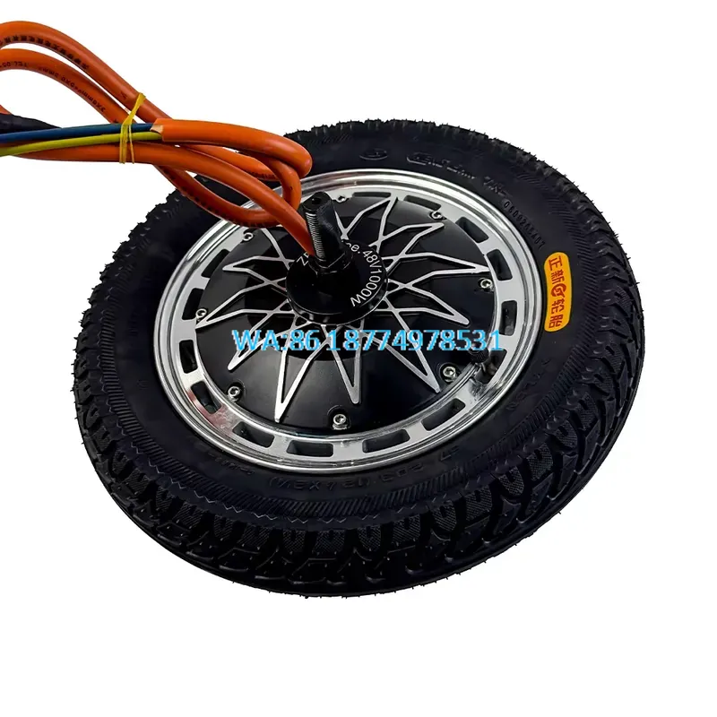 60V 5000W Brushless Hub Motor - Wmwmnu製、高出力12インチ60V自転車用ハブモーター、5000W、55N.M、ディスクブレーキ付き、ブラシレスDCハブモーター、タイヤ付き。