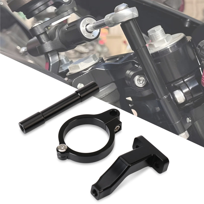 Steering Damper Stabilizer Kit Cnc - オートバイアクセサリー CNC 調整可能なステアリングダンパースタビライザー取付キット 675SR-R 675SR 675
