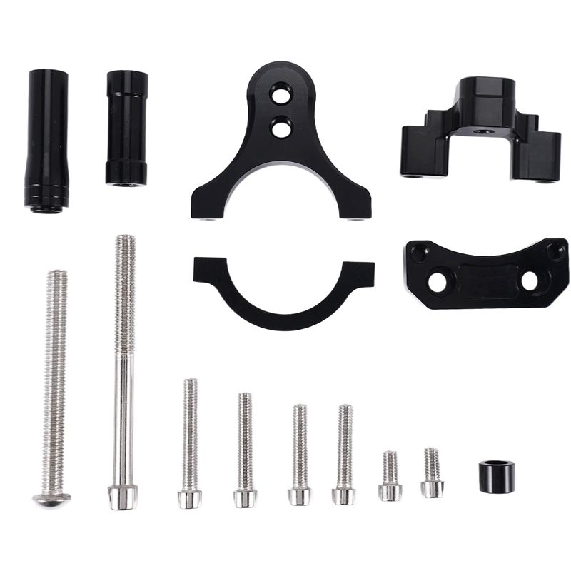 Steering Damper Stabilizer Kit Cnc - 売れ筋商品-CNCバイク用ダンパー ステアリングスタビライザーダンパー ブラケットマウントホルダーキット YZF R3 MT-03