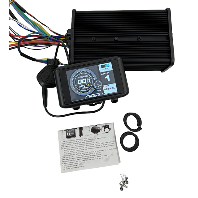 72V 45A Dual Controller - より安価な48V/72V 45A正弦波デュアルモード電動自転車コントローラー、SW900/UKC1 OMDディスプレイ付き、2000W電動自転車ブラシレスモーター用