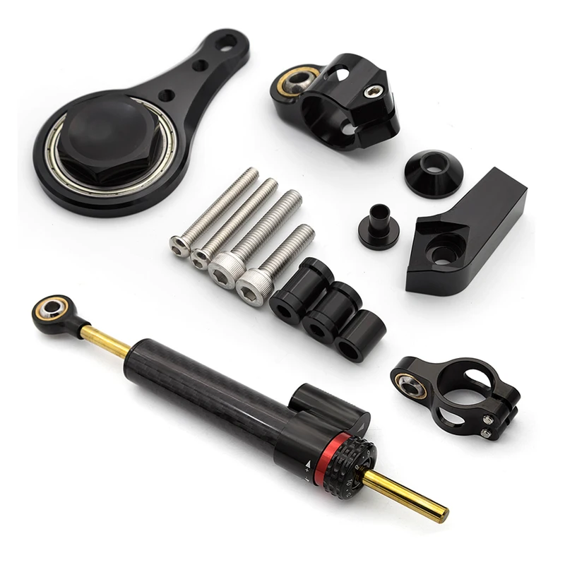 オートバイステアリングダンパー取り付けブラケット,スタビライ - Steering Damper Stabilizer Kit Cnc のレビューと価格