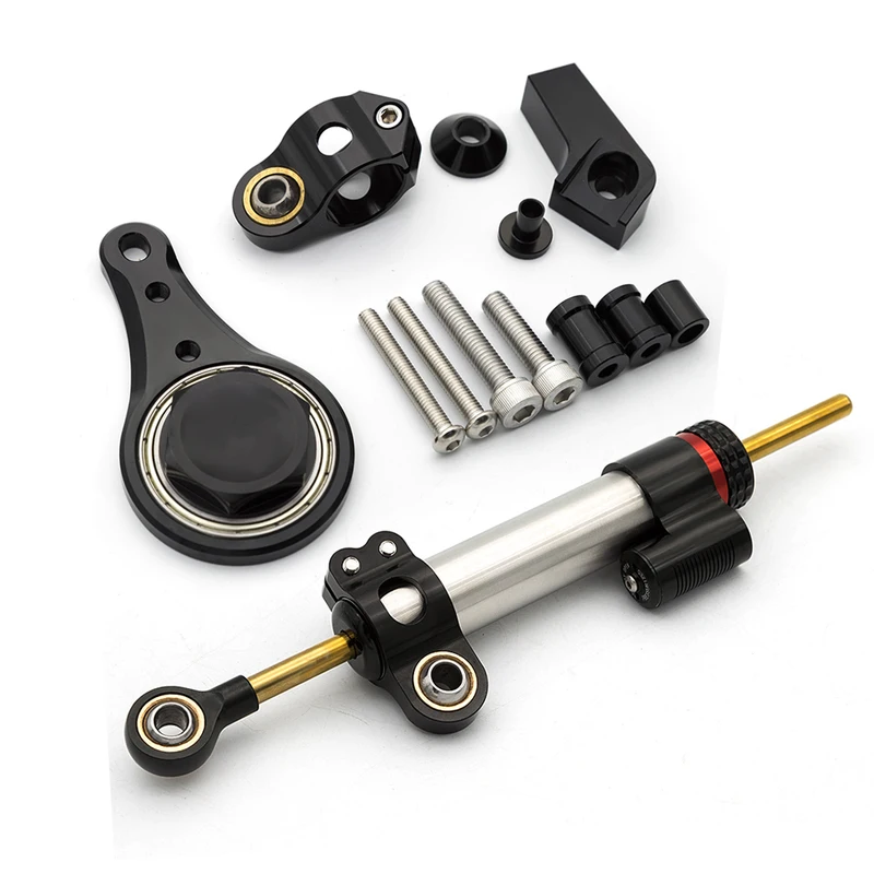 オートバイステアリングダンパー取り付けブラケット,スタビライ - Steering Damper Stabilizer Kit Cnc のレビューと価格