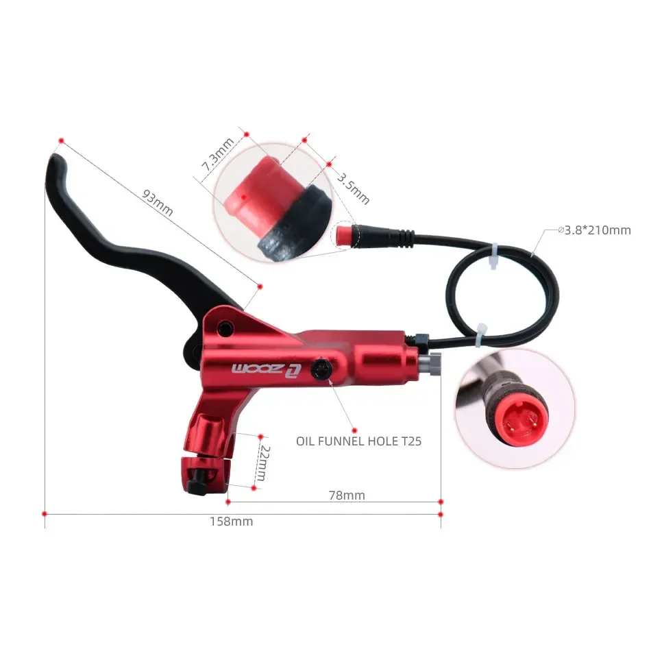 ZOOM HB-876E 4 ピストン ディスク油圧ブレーキ - Zoom Hydraulic Brake 4 Piston E-Scooter のレビューと価格
